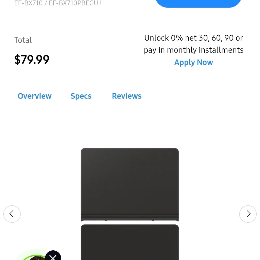 Samsung Black Tablet CoverSmart Book Cover, Black, Galaxy Tab S10 Lite